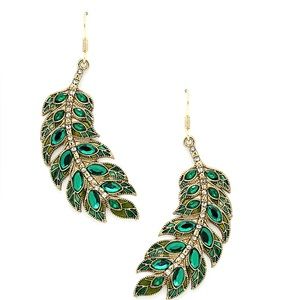 BRAND NEW Eye Candy LA Natalie Leaf Earrings